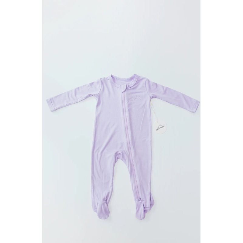 Bamboo Footed Sleeper – Lilac 0-3M