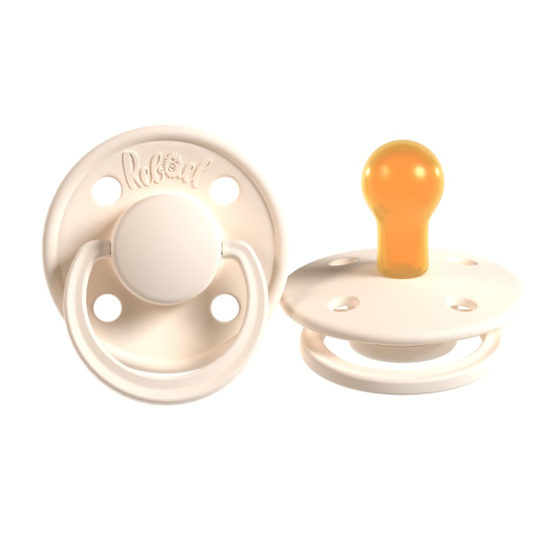 Natural Rubber Pacifier – Champagne 0-6 mo
