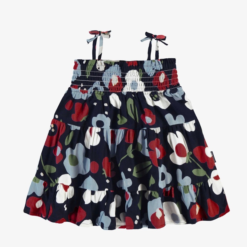 Navy Floral Dress 6-9m