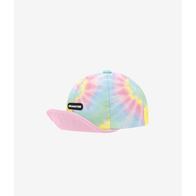 Short Brim Hat – Tie Dye Pink