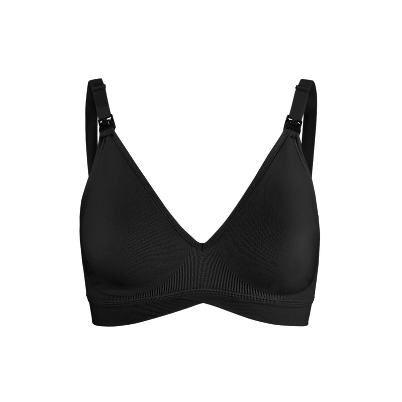 V-Neck Maternity & Nursing Bra – Black S
