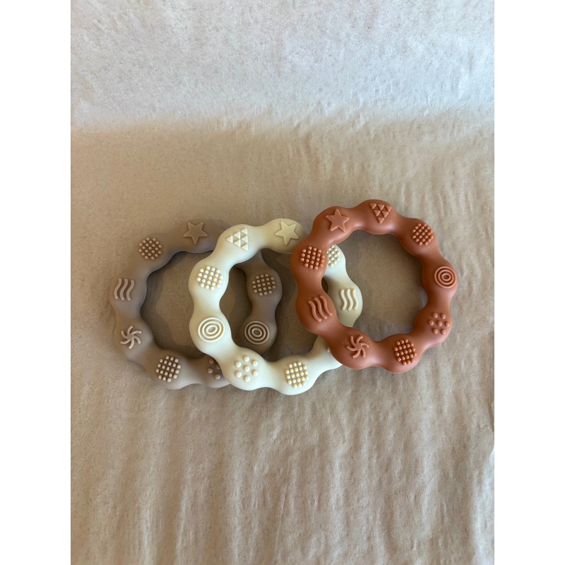 Little Loop Silicone Teether (3pk) Orchard