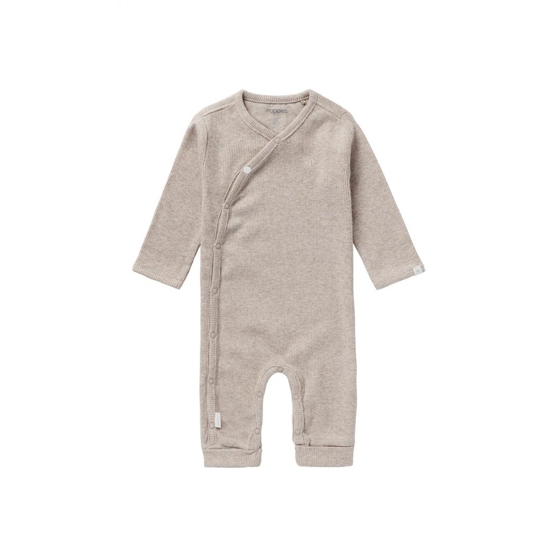 Rib Playsuit Nevis – Taupe Melange EU 44 (Preemie)