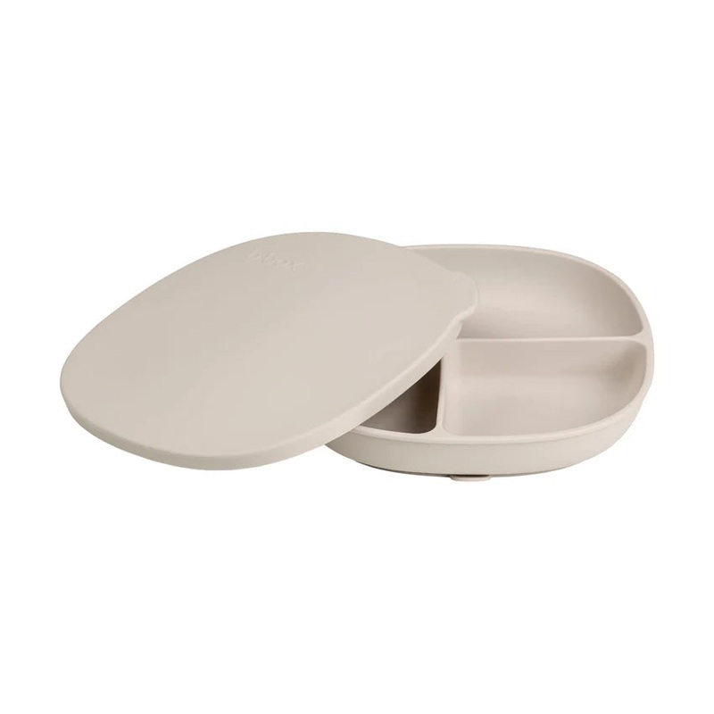 Silicone Plate + Lid – Latte