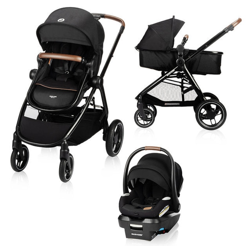 Zelia Luxe 5-in-1 Modular Travel System – Basalt Black